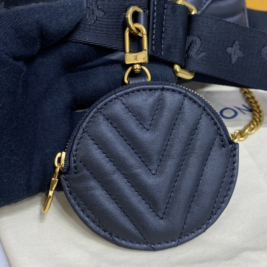 Louis Vuitton NEW WAVE MULTI POCHETTE Handbag M56461 Black